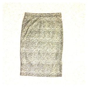 Sparkly pencil skirt